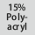 Gewebezusammensetzung 15% Polyacryl