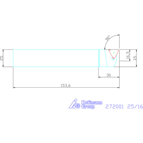 Screw-on toolholder  25/16 mm