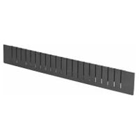 Slotted edge partitions set, 2 pieces Depth 24G 100 mm