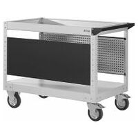 Transport trolley with solid rubber wheels
