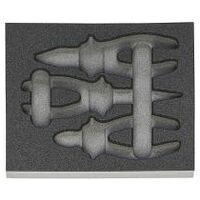 Rigid foam inlay for tool sets  954515