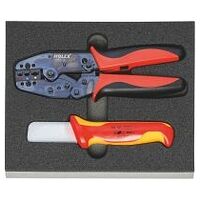 Crimping tool / cable knife set  2