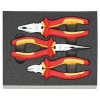 Pliers set, fully insulated  3
