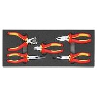 Pliers set, fully insulated  5