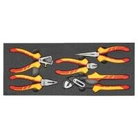 Pliers set, fully insulated