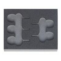 Rigid foam inlay for tool sets  953307