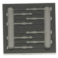 Rigid foam inlay for tool sets  953386