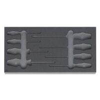 Rigid foam inlay for tool sets  953420
