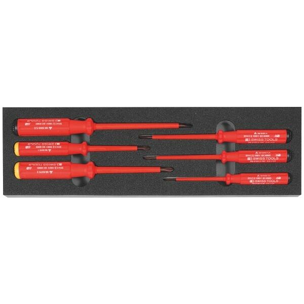 Screwdriver set fully insulated 6