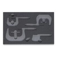 Rigid foam inlay for tool sets  952095