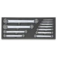 Double-ended ring spanner set  11