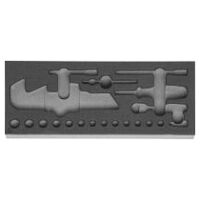 Rigid foam inlay for tool sets  953624