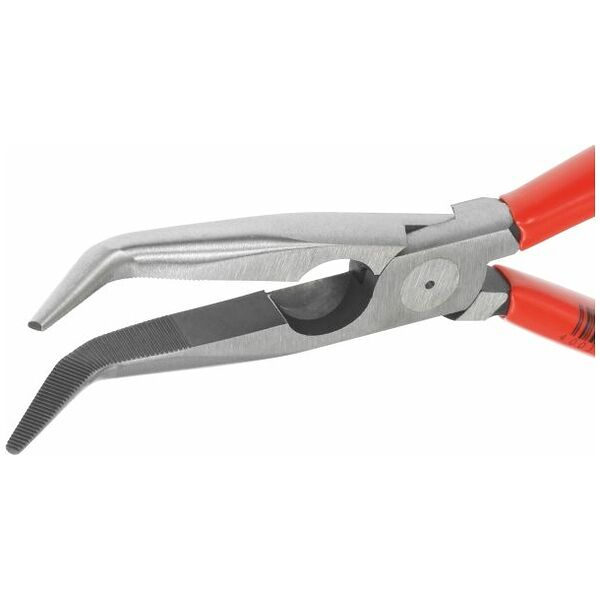 Snipe nose pliers angled polished 160 mm