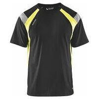 High Visibility T-shirt  zwart / geel