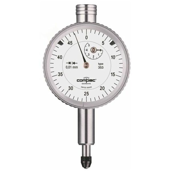 Reloj comparador pequeño precisión Compac con protección contra golpes 5/40 mm