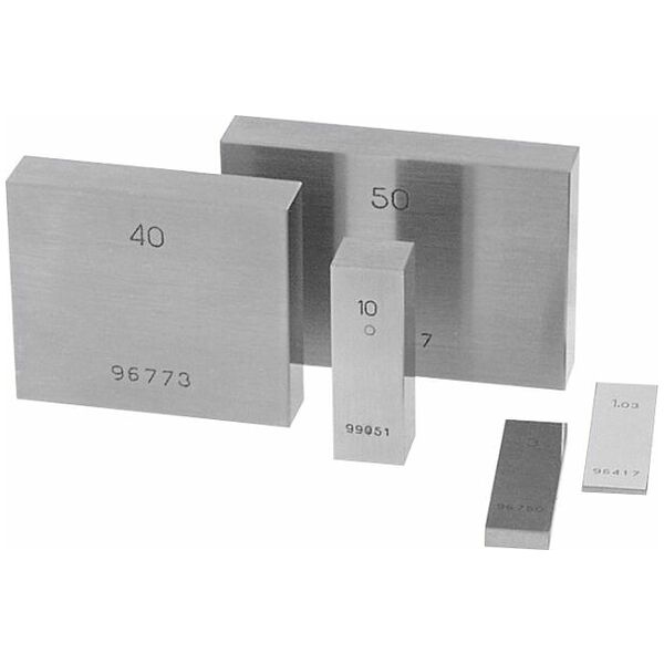 Steel gauge block Tolerance class 1 500 mm