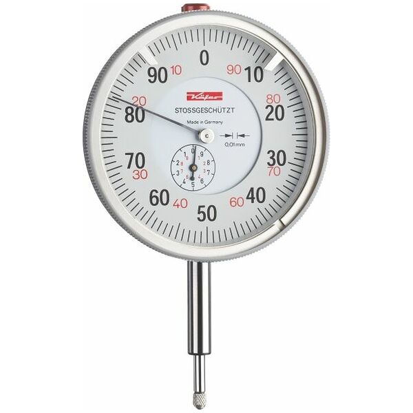 Precision large dial indicator shock-resistant 10/80 mm