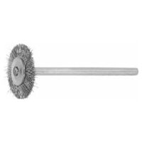Mini-spazzola circolare filo in INOX 0,10 mm