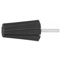 Supporto manicotti di smerigliatura fessurato, conico, ⌀ Gambo 6 mm  36X60 mm
