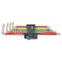3967/9 TX SXL Multicolour HF Stainless 1 L-key set with holding function, stainless, 9 pieces