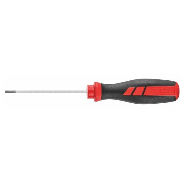 Screwdriver for slot-head, with power grip