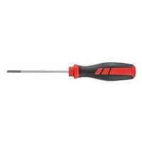 Screwdriver for slot-head, with power grip  3 mm