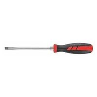 Screwdriver for slot-head, with power grip  7 mm