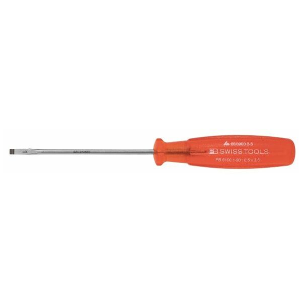 Screwdriver for slot-head, with “multicraft” power grip  3,5 mm