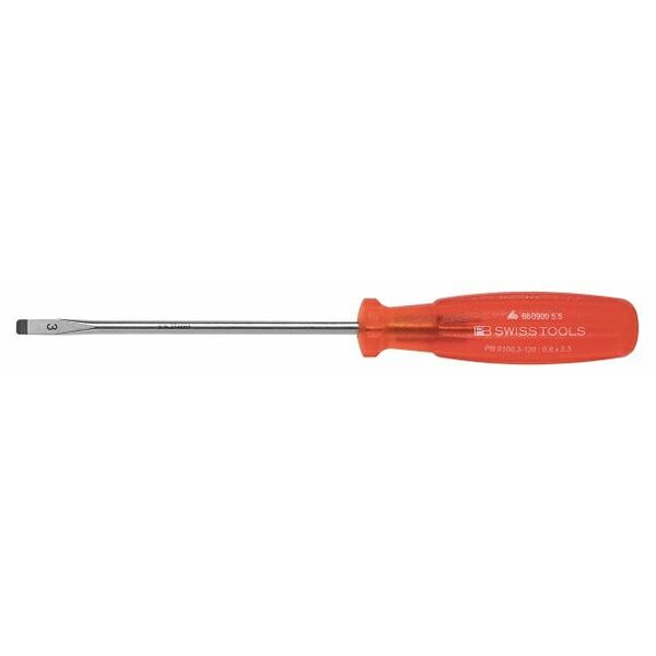 Screwdriver for slot-head, with “multicraft” power grip  5,5 mm