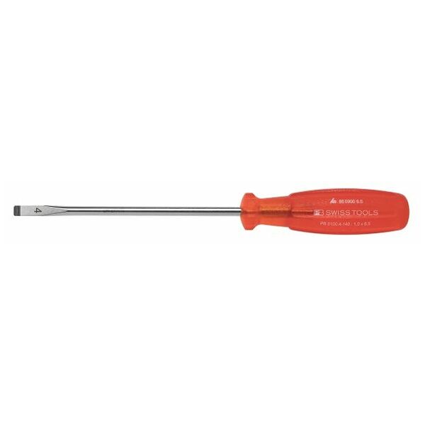 Screwdriver for slot-head, with “multicraft” power grip  6,5 mm