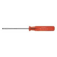 Blade screwdriver for slot-head, with plastic handle  3,5 mm