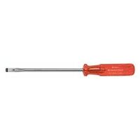 Blade screwdriver for slot-head, with plastic handle  8 mm