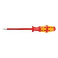 Electrician’s screwdriver for slot-head, with Kraftform handle fully insulated 3 mm