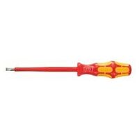 Electrician’s screwdriver for slot-head, with Kraftform handle fully insulated 5,5 mm