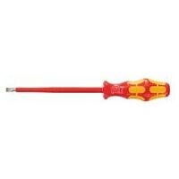 Electrician’s screwdriver for slot-head, with Kraftform handle fully insulated 6,5 mm