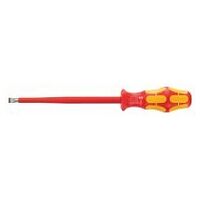Electrician’s screwdriver for slot-head, with Kraftform handle fully insulated 8 mm