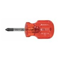 Screwdriver for Phillips, with plastic handle  1K