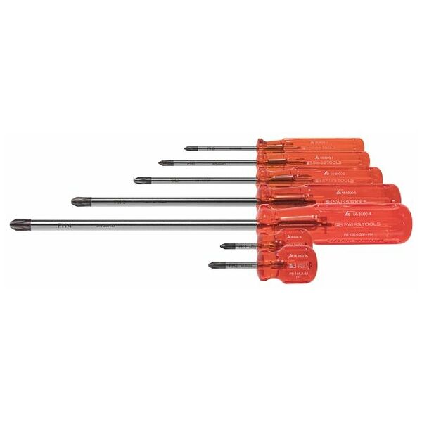 Phillips screwdriver set with plastic handle 7