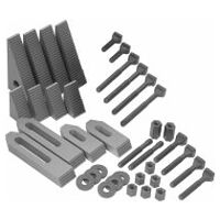 Basic assortment of clamping elements