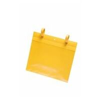 Yellow document pocket with fastening straps Pack of 50 A4/1
