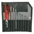 Socket set, 9 pieces, with flip-over handle, in a tool roll  9