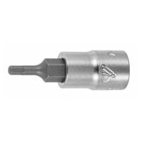 Set of hexagon bits, 1/4 inch square drive 6 pieces 1/4