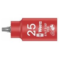 8767 B VDE HF Vaso con punta Zyklop TORX®, aislada, con arrastre de 3/8″ con función de retención, TX 25 x 55 mm