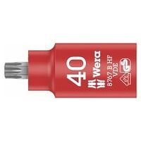 8767 B VDE HF TORX® Zyklop bit socket, insulated, with holding function, 3/8″ drive, TX 40 x 55 mm