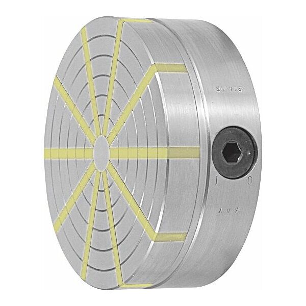 Permanent magnetic circular chuck, with radial pole distribution  130 mm