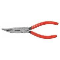 Snipe nose pliers, angled, polished