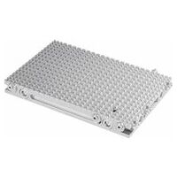 Vacuum plate with grid