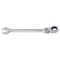 Open ended spanner / ratchet ring spanner with swivel head