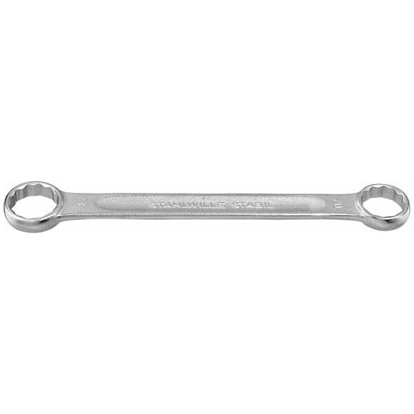 Double-ended ring spanner, straight 6X7 mm