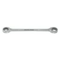 Double ratchet ring spanner for Torx® screws  E14XE18